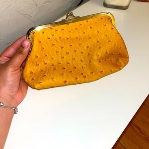 Beautiful Casual Yellow Clutch